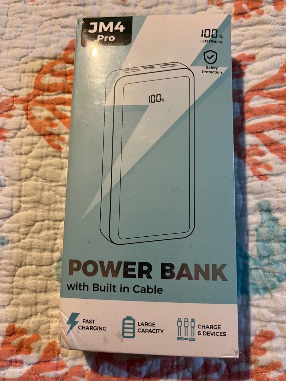 JM 4 Pro 100% LED Display Power Bank. New!